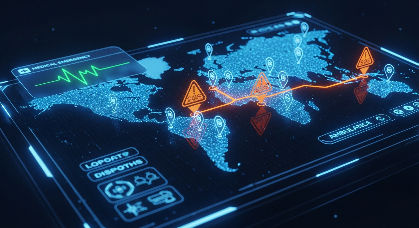 Analógica Pulseira de Emergência